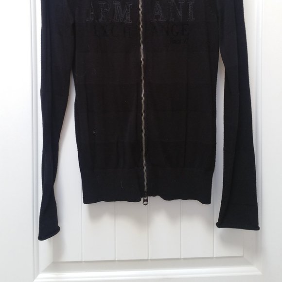 A/X Armani Exchange - Thin black sweater zip up - Picture 2 of 2